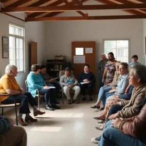A community shelter environment supporting mental health care