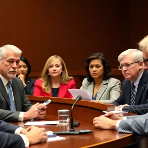 City council members discussing ethics in Costa Mesa