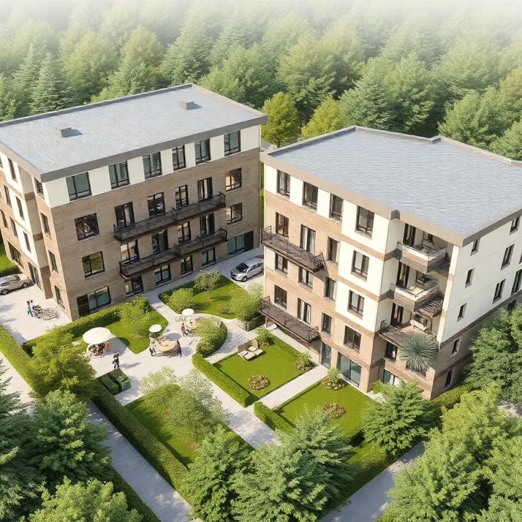 Conceptual design of housing development in Costa Mesa