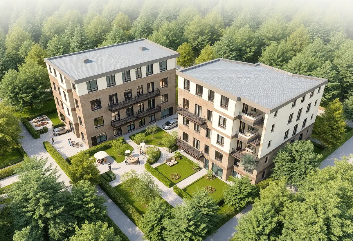 Conceptual design of housing development in Costa Mesa