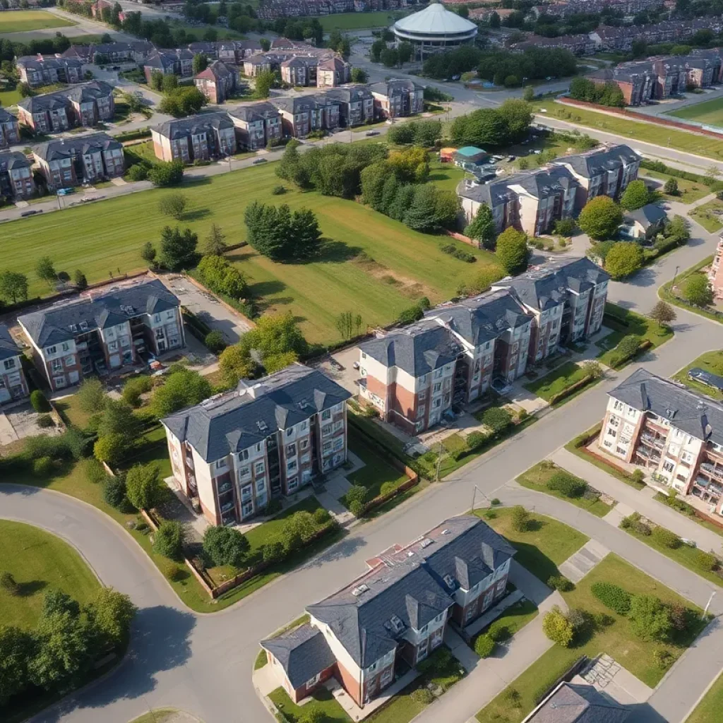 Modern housing developments in Fountain Valley