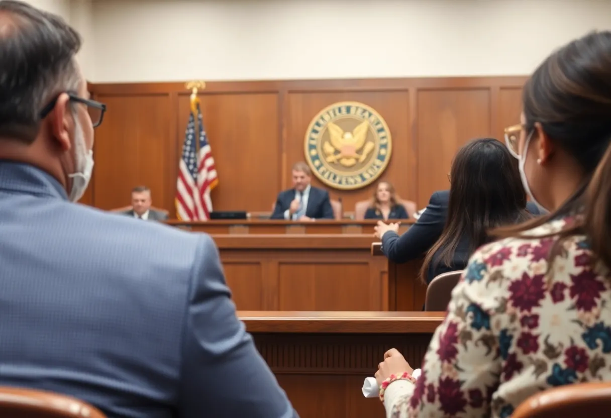Courtroom scene discussing parental rights and gender identity law