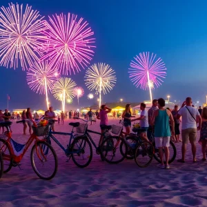 Fireworks and festivities at Newport Beach on Independence Day