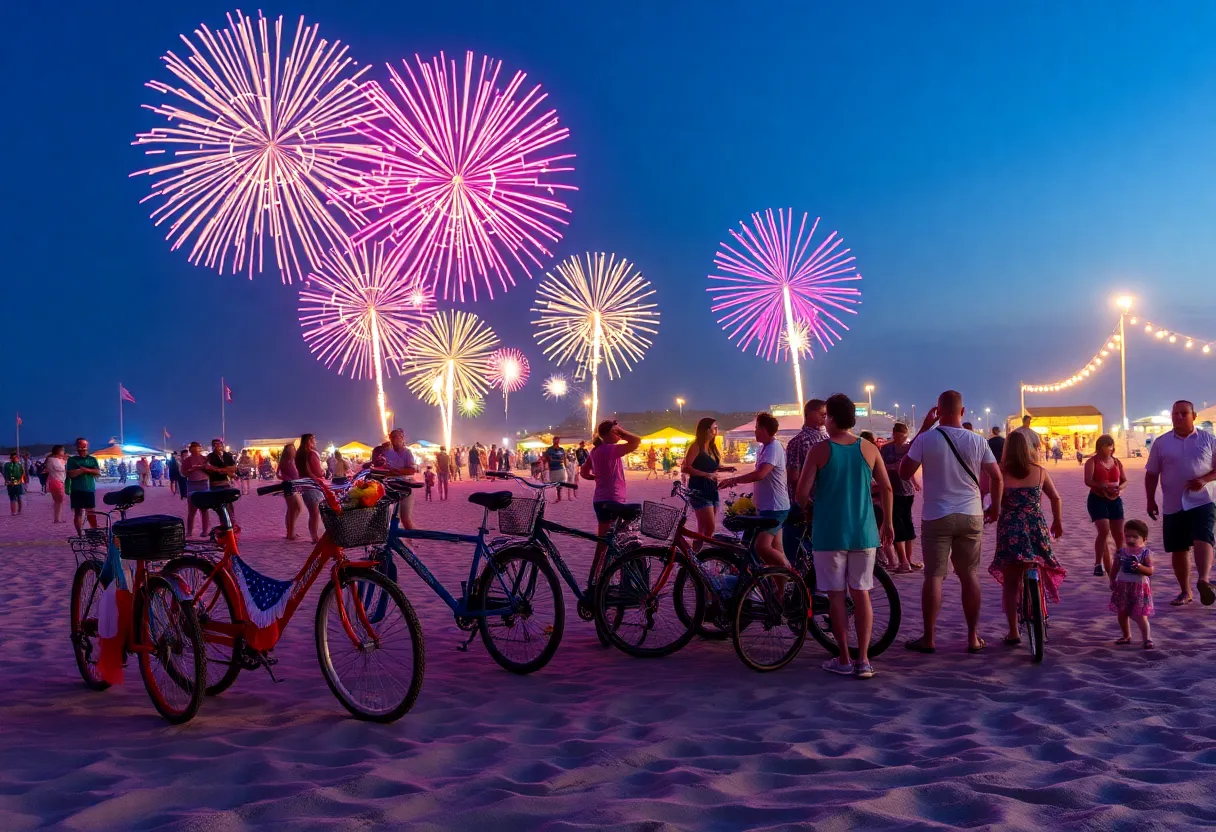 Fireworks and festivities at Newport Beach on Independence Day