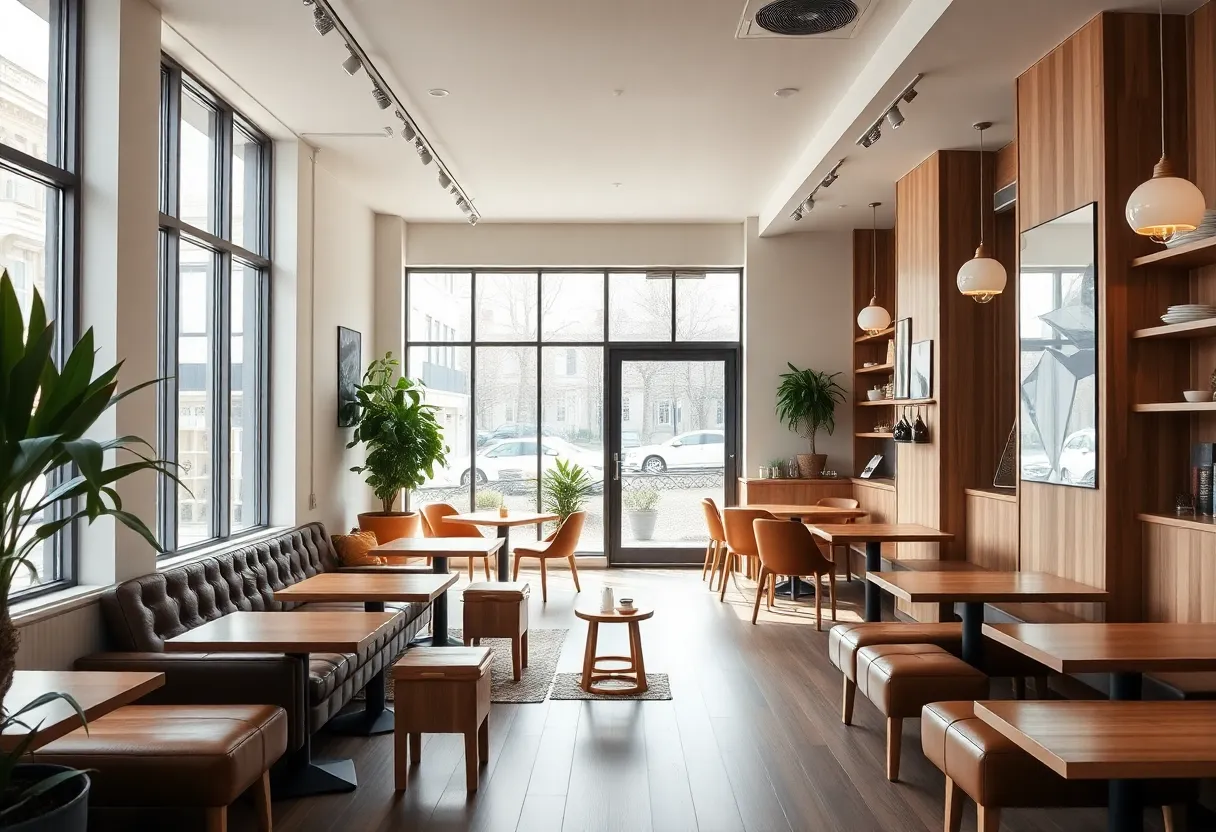 Interior view of Kei Coffee House showcasing contemporary design