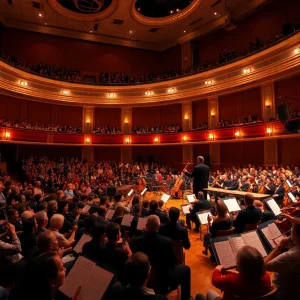 Audience enjoying a Pacific Symphony concert featuring Rachmaninoff and Sibelius