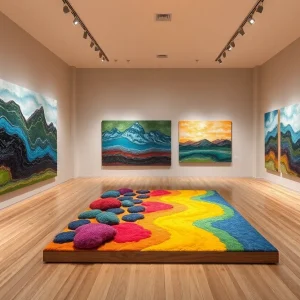 Artworks displayed in the Searching the Sky for Gold exhibit.
