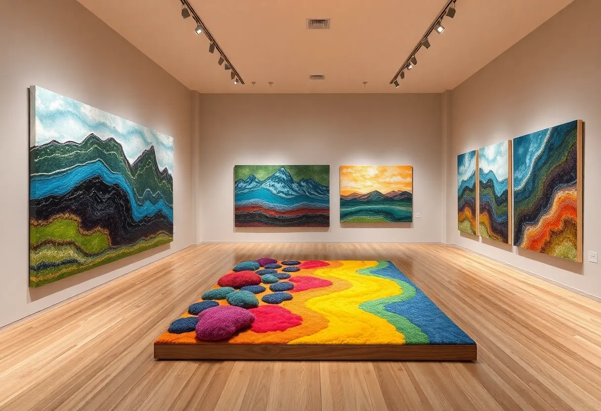 Artworks displayed in the Searching the Sky for Gold exhibit.