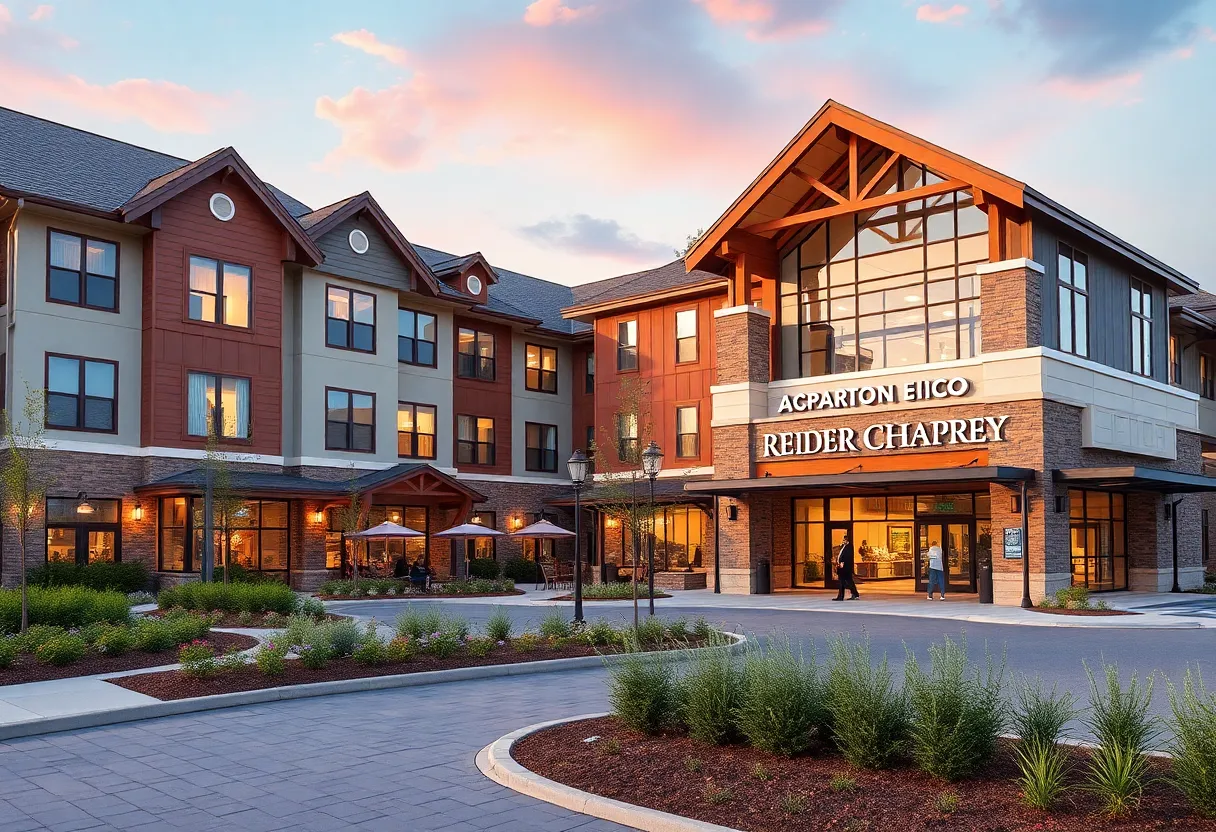 A senior living community and retail center illustrating senior living growth in Tustin.