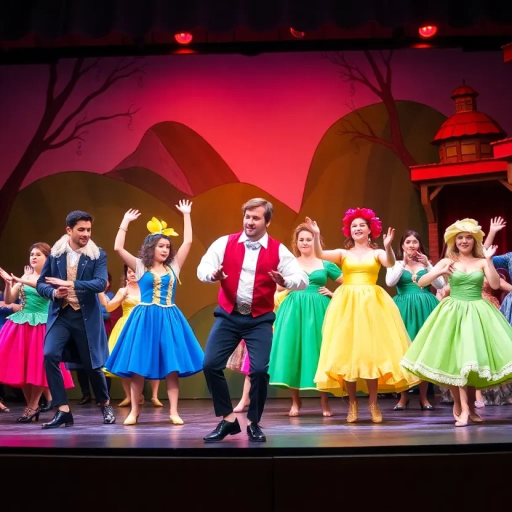 Performance scene from And Juliet musical at the Ahmanson Theatre