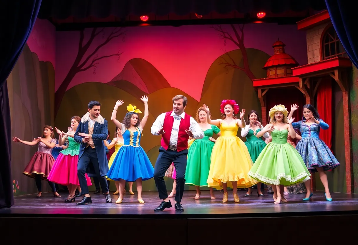 Performance scene from And Juliet musical at the Ahmanson Theatre