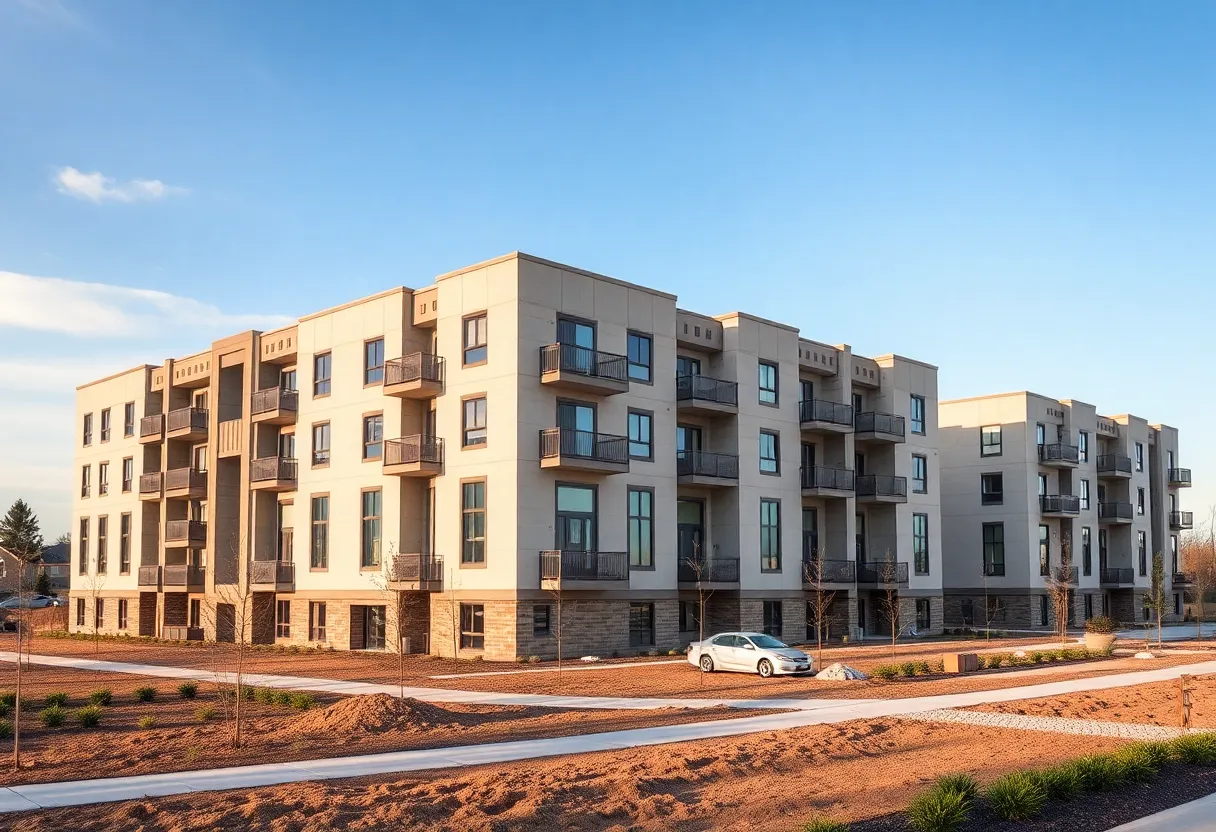 Avon River Apartments under construction in Costa Mesa