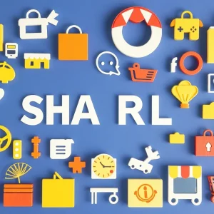 Illustration of retail and online shopping for home goods