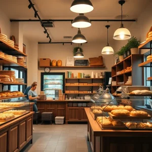 Interior of Blackmarket Bakery with baked goods