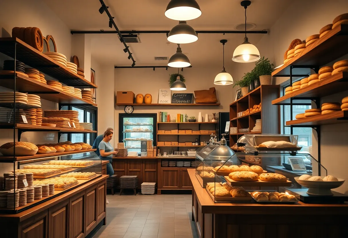 Interior of Blackmarket Bakery with baked goods