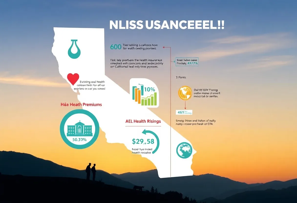 Illustration of California's health insurance premium increase for 2026