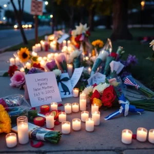 Candlelight memorial for a young soccer player in Costa Mesa