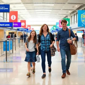 Families enjoying smoother travel experience at John Wayne Airport