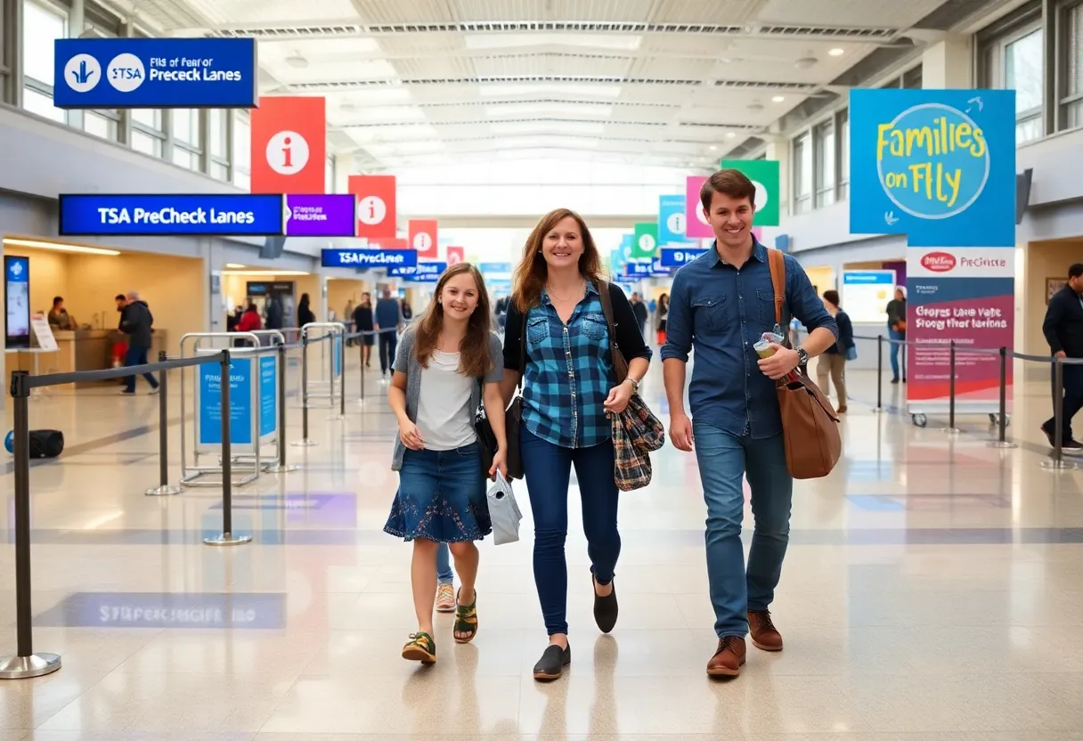 Families enjoying smoother travel experience at John Wayne Airport