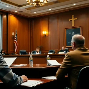 A city council meeting in Huntington Beach discussing financial matters