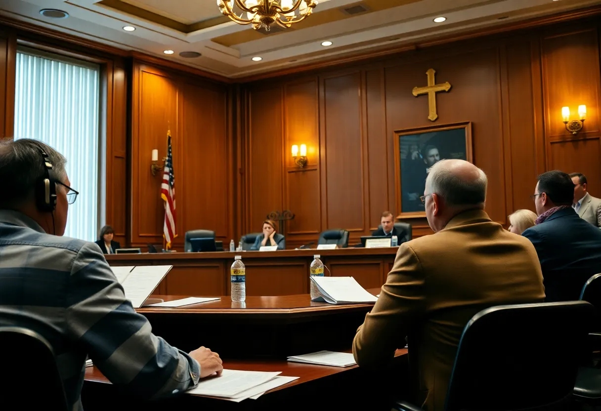 A city council meeting in Huntington Beach discussing financial matters