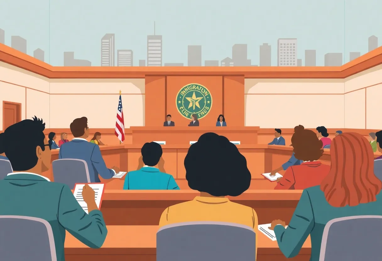 Irvine City Council members discussing immigration issues