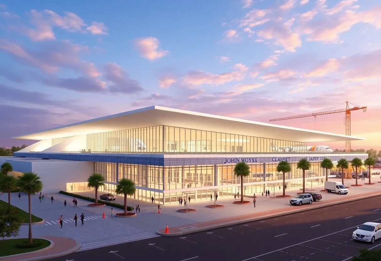 Conceptual design of proposed improvements at John Wayne Airport