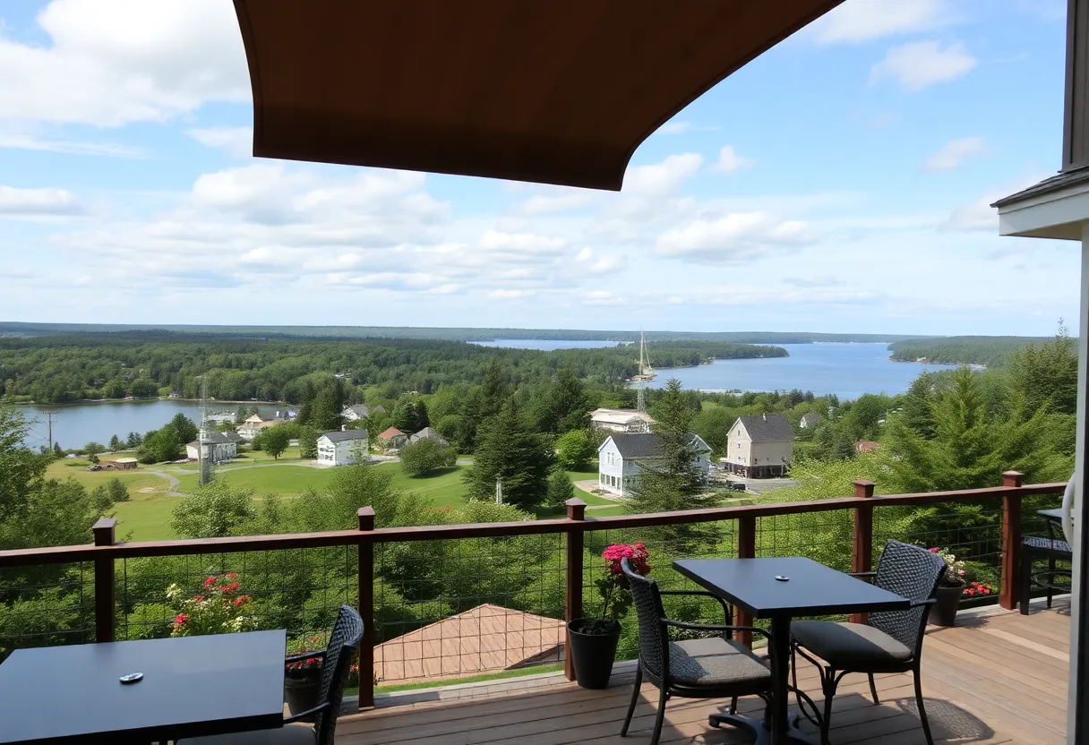 Outdoor view of La Sirena restaurant in Door County, Wisconsin