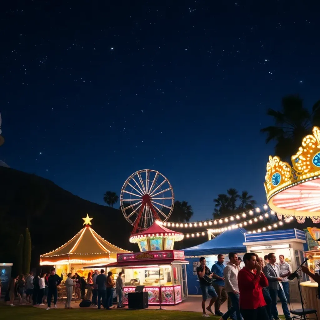 Various events occurring in Los Angeles, including concerts and fairs