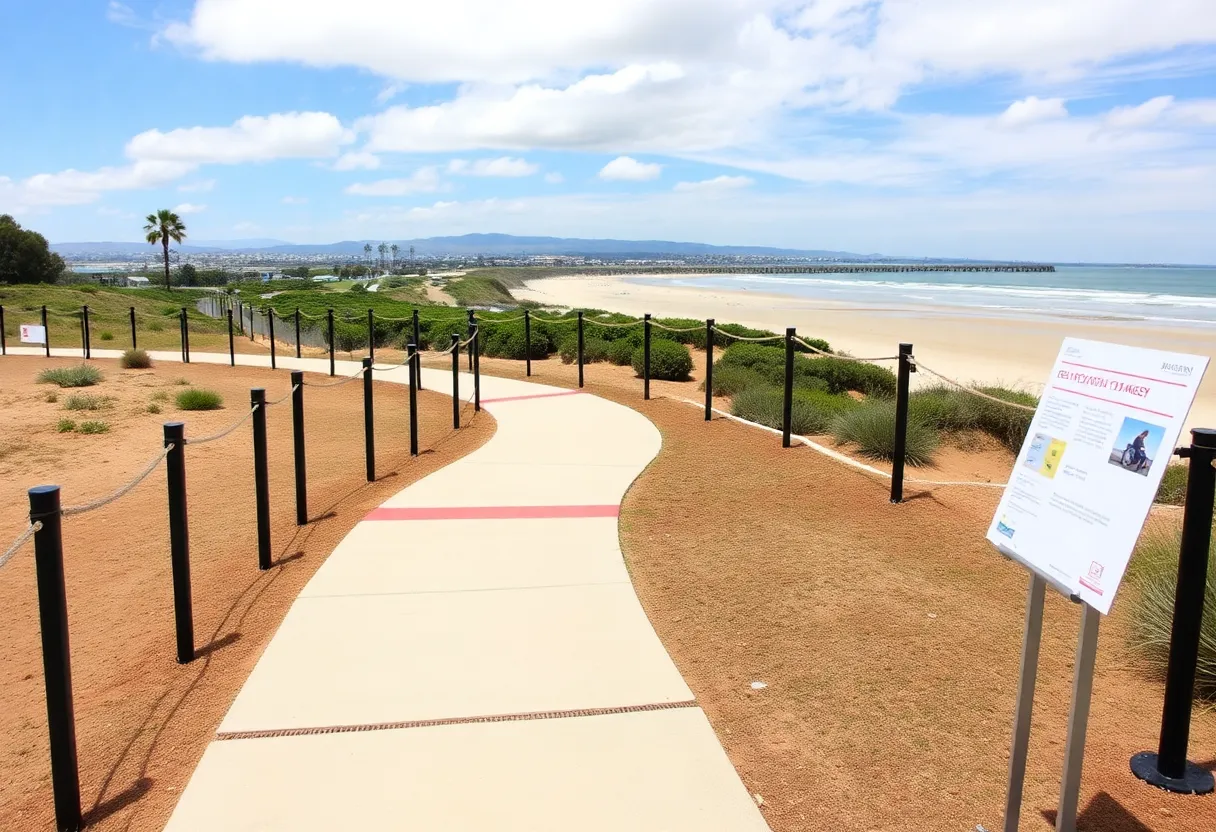 Construction plans for the Newport Beach accessibility project