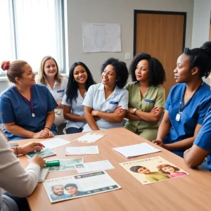 Students discussing psychedelic therapy in a classroom