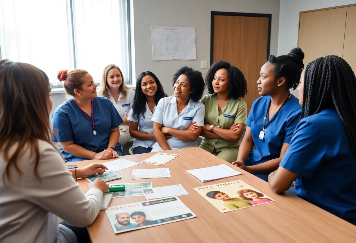 Students discussing psychedelic therapy in a classroom