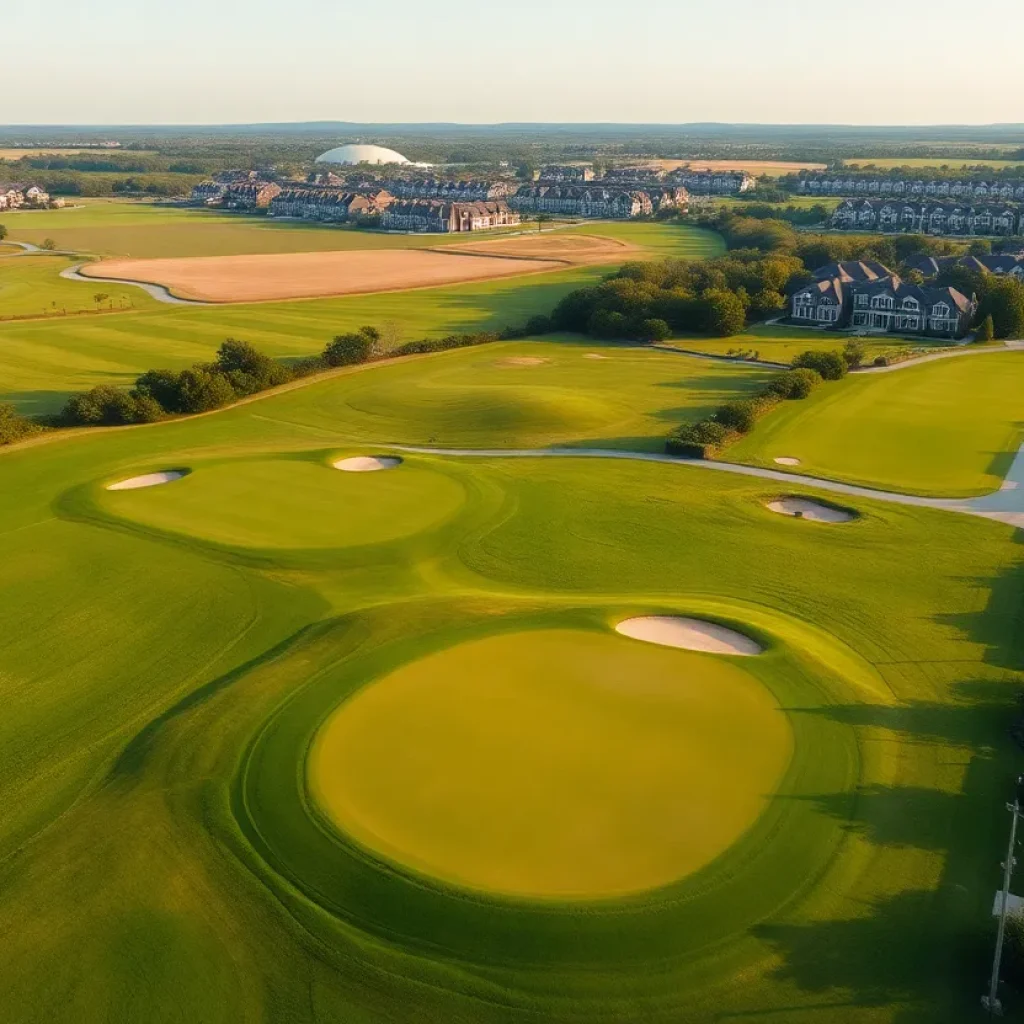 Transition from golf course to residential development in Irvine