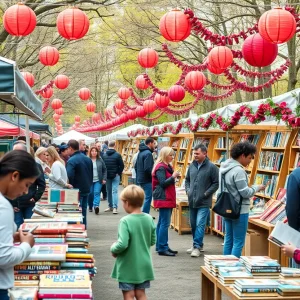 People enjoying book festivals in Orange County