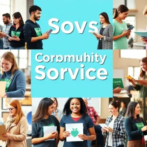 Local businesses participating in philanthropic activities