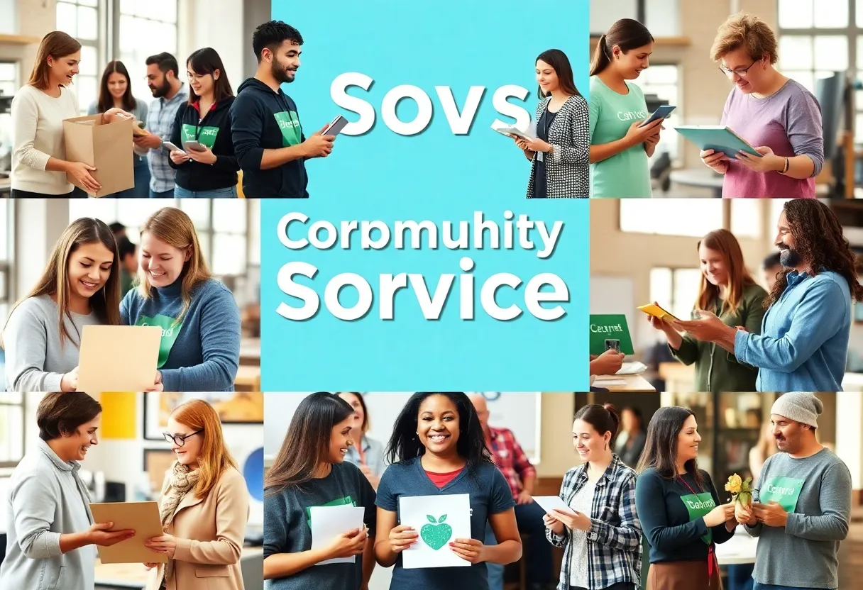 Local businesses participating in philanthropic activities
