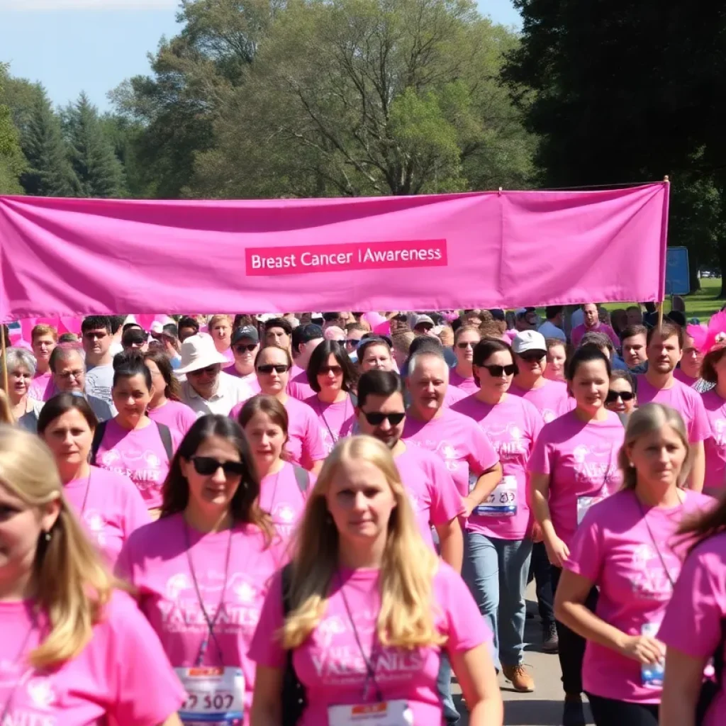 Participants at the Orange County MORE THAN PINK Walk supporting breast cancer awareness