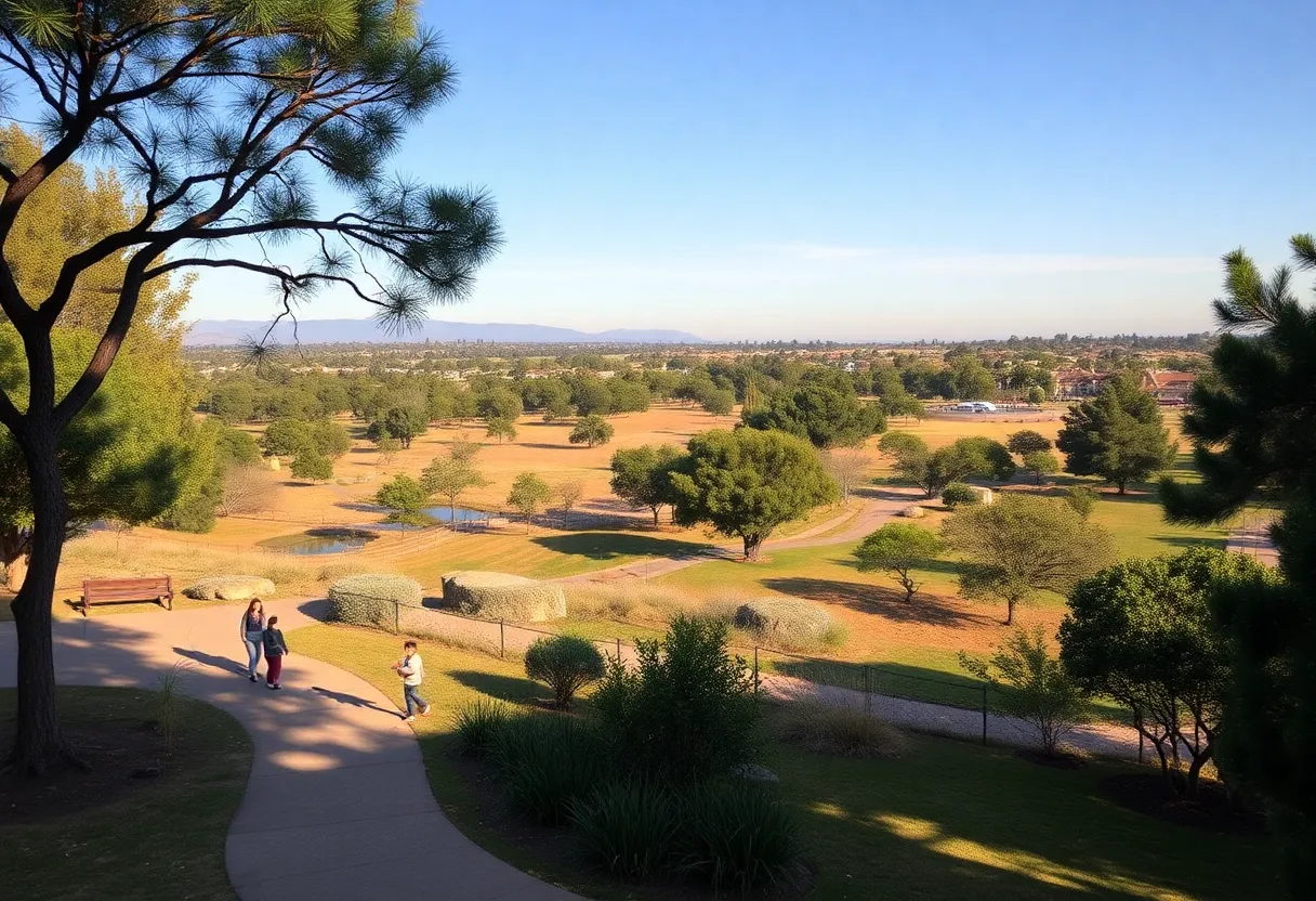 Families enjoying outdoor activities in Orange County park