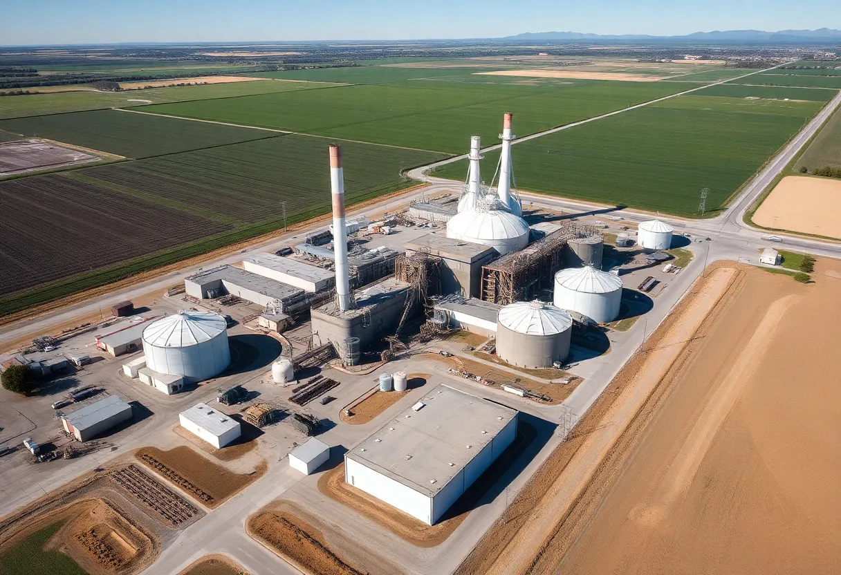 Aerial view of Spreckels Sugar Company