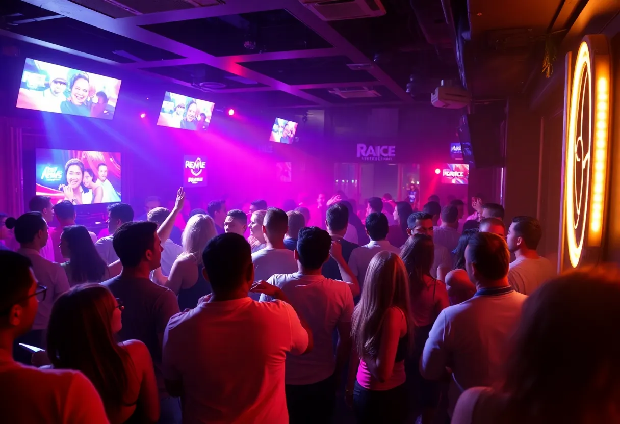 Crowd enjoying the atmosphere at The Triangle nightclub in Costa Mesa