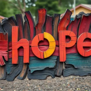 Artwork representing resilience from the Palisades Fire