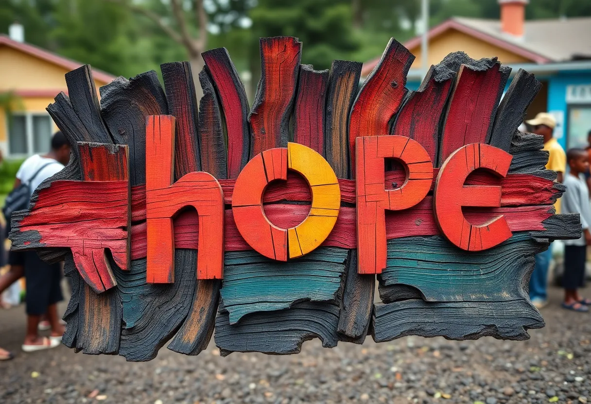 Artwork representing resilience from the Palisades Fire