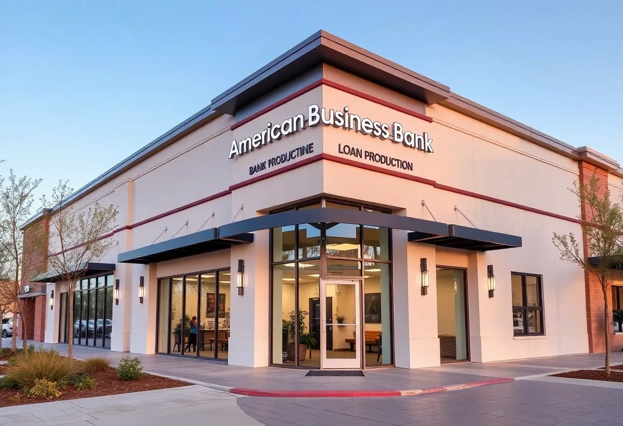 Exterior of the American Business Bank's Loan Production Office in Riverside