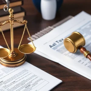 Illustration depicting California tax appeals and regulations