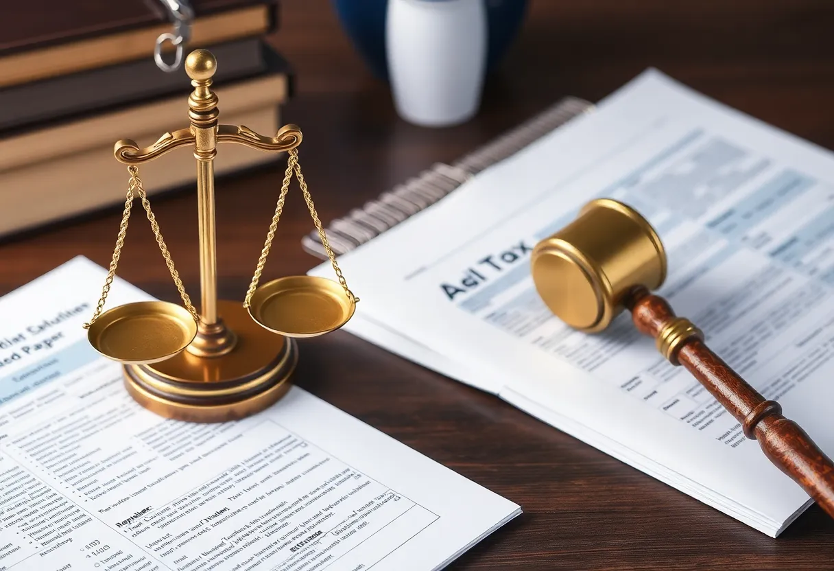 Illustration depicting California tax appeals and regulations