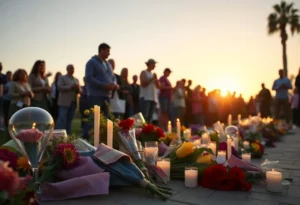 Vigil for a young boy lost in an electric motorcycle accident