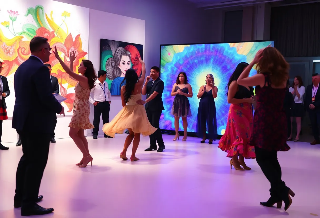 A diverse display of artistic performances at the Costa Mesa arts awards ceremony.