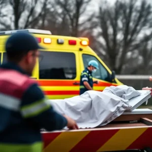 Abstract representation of emergency medical services facing leadership challenges and patient care issues.