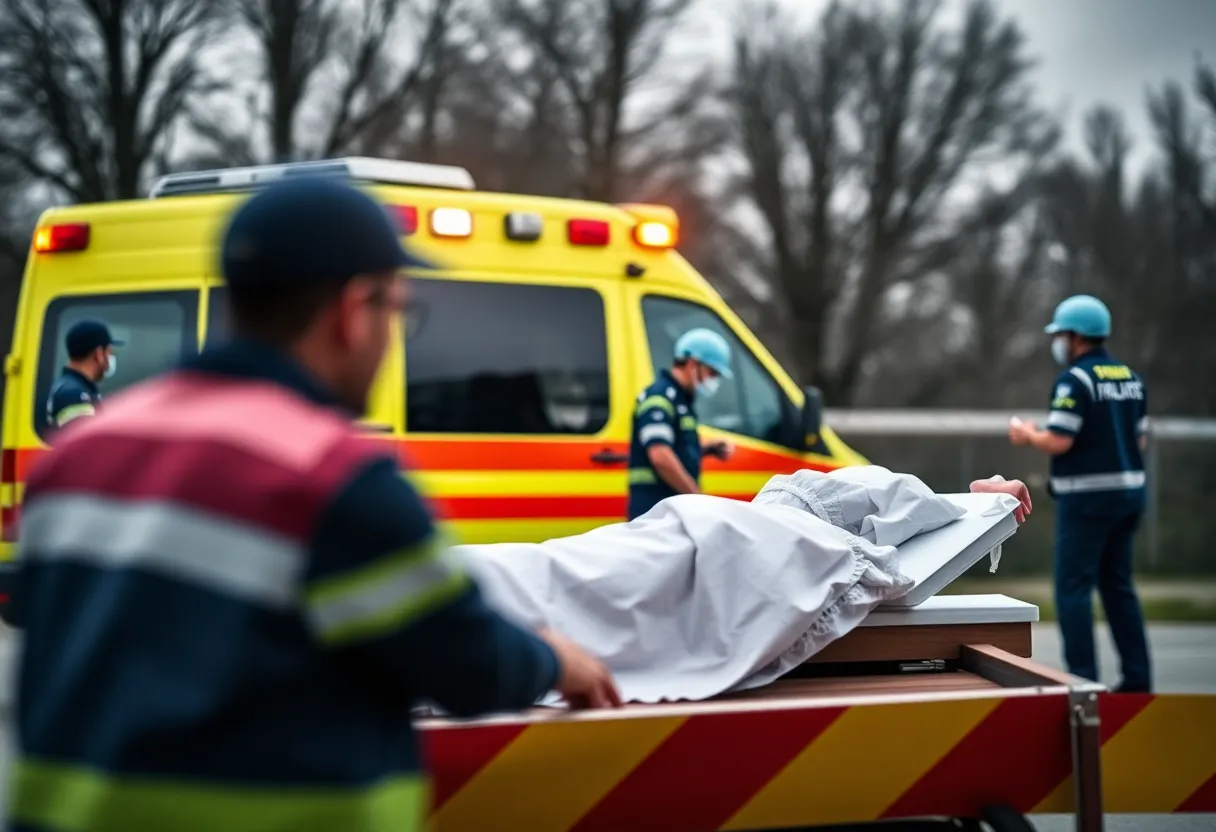 Abstract representation of emergency medical services facing leadership challenges and patient care issues.