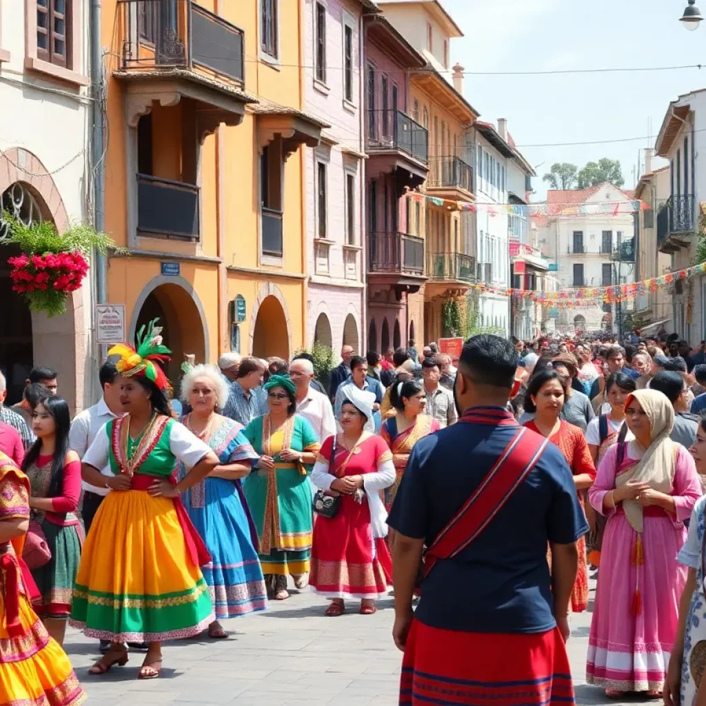 Festivities during the Santa Ana Fiestas Patrias celebration